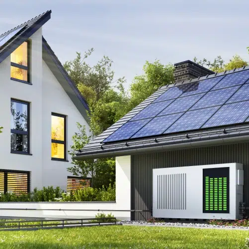 batteriespeicher Haus mit batteriespeicher